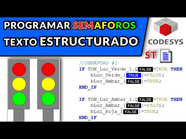 🔵✅CODESYS 3.5 - PROGRAM TRAFFIC LIGHTS IN STRUCTURED TEXT // STRUCTURED TEXT ST