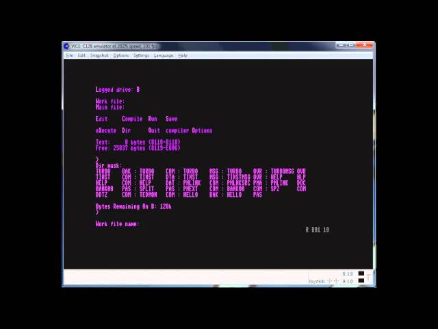 Commodore 128 - Turbo Pascal in CP/M