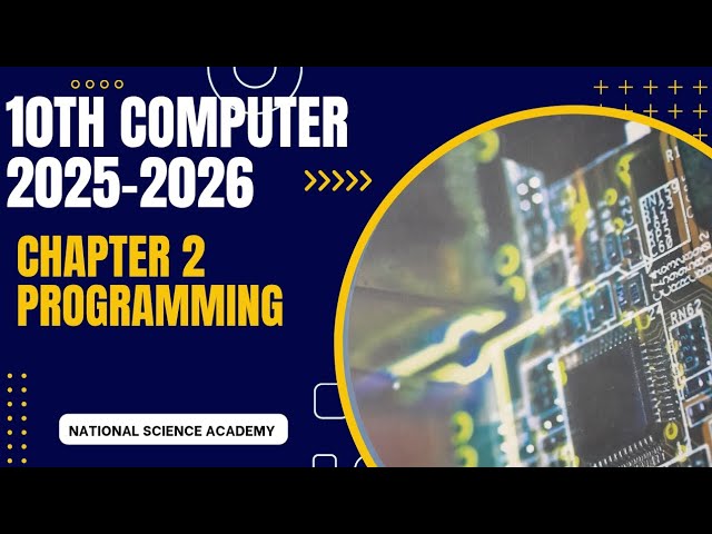 10th class computer new book 2025-26 || Chapter 2 || Programming || Solved Exercise