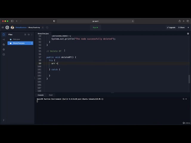 025 Delete Binary Tree Array