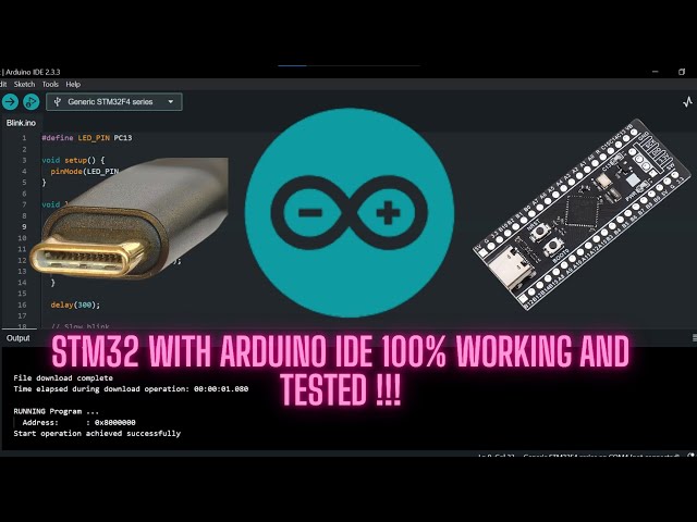 STM32 Arduino IDE setup Guide Working Method | DFU | STM32 Type C | blackpill STM32401CCU6