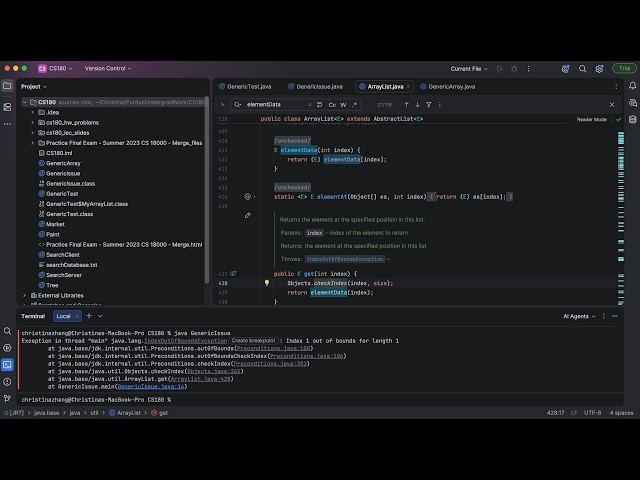 How is the ArrayList class Implemented in Java? Understanding Generics & Type Erasure