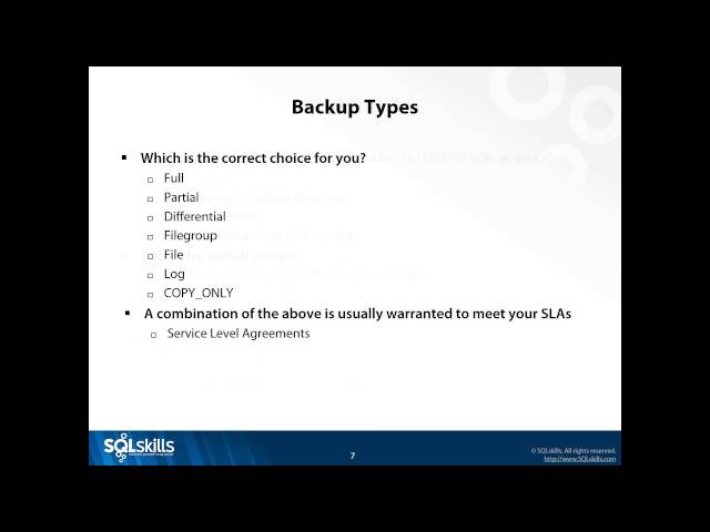 Understanding SQL Server Backup and Restore