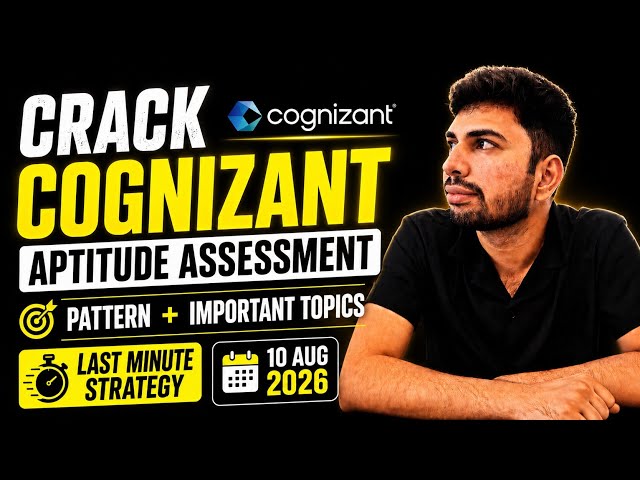 Crack Cognizant Aptitude Assessment | How To Prepare For Cognizant Aptitude Assessment ?