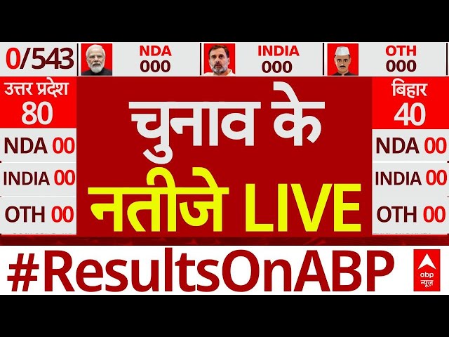 Lok Sabha Election Results 2024 LIVE Updates: लोकसभा चुनाव के सबसे सटीक नतीजे । INDIA Alliance । NDA