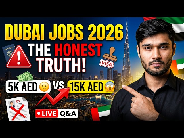 🔴 LIVE: Dubai Jobs 2026 - Apne Sawal Poochein | Salary, Visa Reality & Hiring Updates