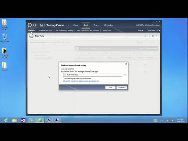 Testing Windows 8 Modern Applications with Visual Studio 2012