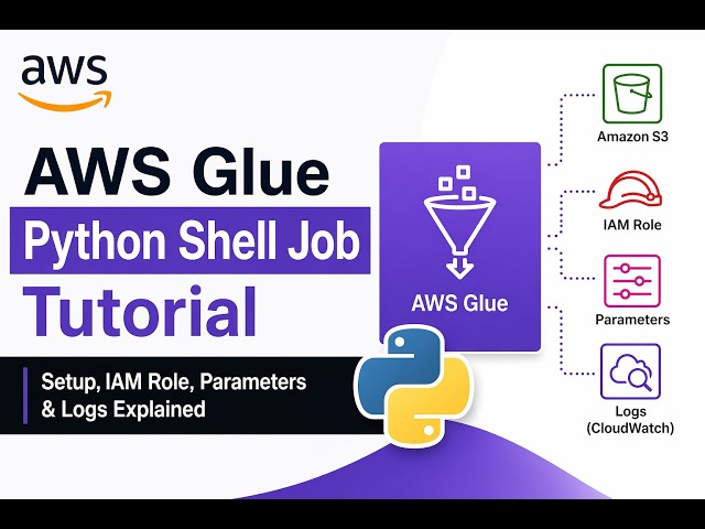 28. AWS Glue Python Shell Job Tutorial | Setup, IAM Role, Parameters & Logs Demo