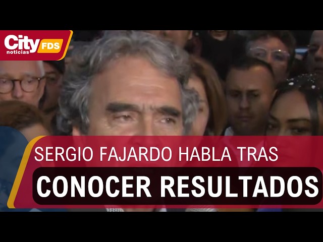 Sergio Fajardo habla tras conocer los resultados de la primera vuelta presidencial | CityTv