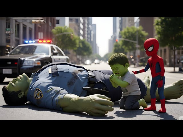 Spider-Man Saves Hulk's Son! 🕷️ Emotional AI Superhero Story (Veo 3 AI)