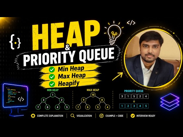 Learn Heap Fast | Heapify + Priority Queue + Code | Eshan Shekhar (IIT Madras)