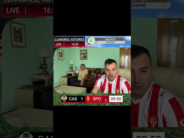 Gol del Sporting Gijón (1-1) contra el Castellón #ligahypermotion