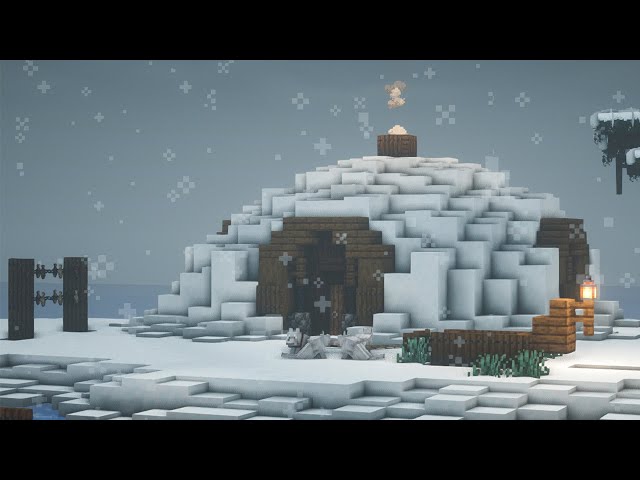Minecraft | How to Build an Igloo | Winter Cabin | Part 1