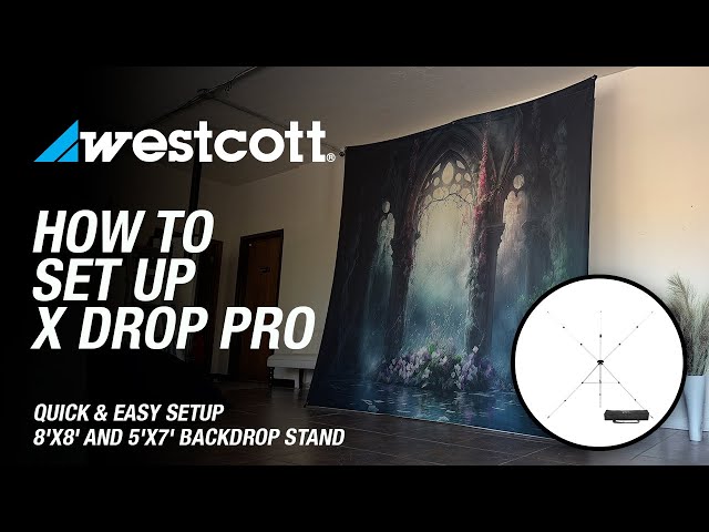 How to set up the Westcott X-Drop Pro | Best Budget Backdrop Stand!