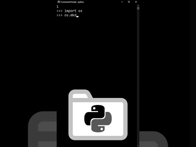 Creating a Directory with Python!