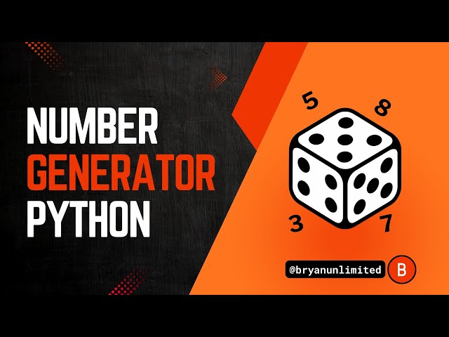 I made a Number Generator in Python!