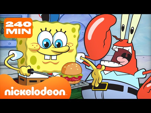 Bob Esponja | 4 HORAS de SpongeBob 🧽 | Nickelodeon en Español