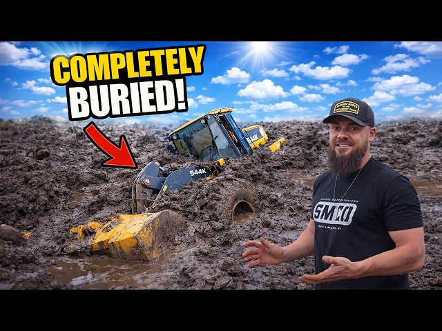 This Stuck Front Loader Costs Over $2000 For Every Day That It Is Buried!