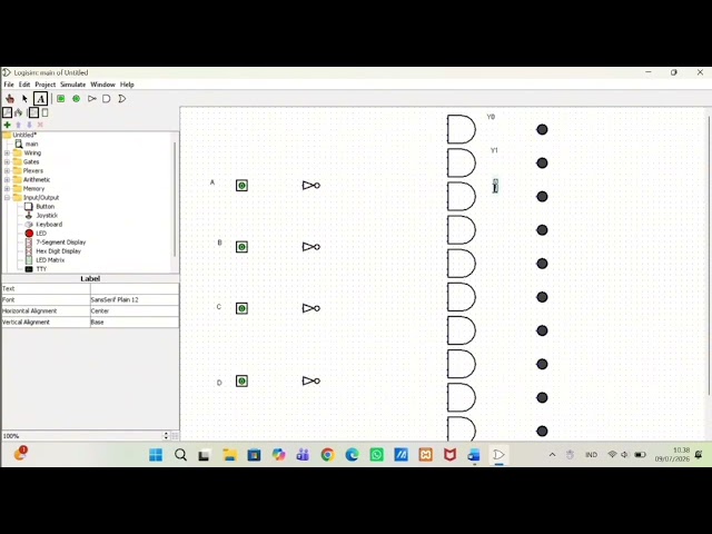 DEMUX (1:8), Encoder Decimal ke BCD (10:4), dan Decoder BCD ke Decimal (4:10) 
