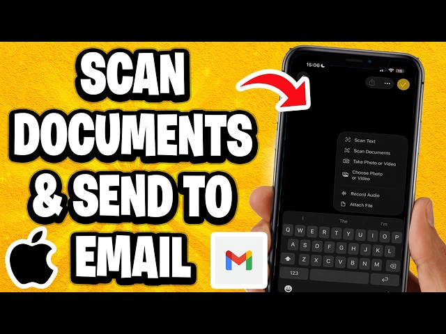 How To Scan Documents On iPhone & Send To Email - Tutorial