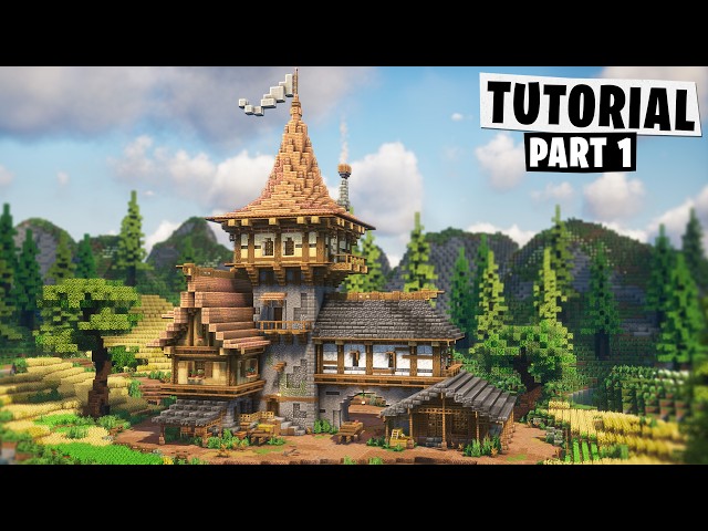 How to Build a Medieval Outpost House in Minecraft - Tutorial [Part 1]