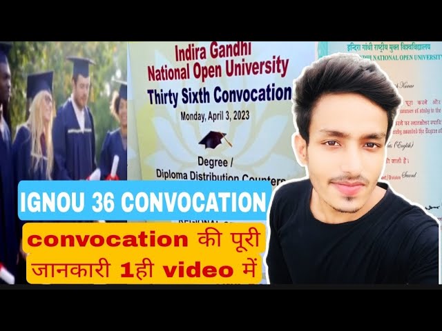 Ignou 36th Convocation ceremony 2023 😍 | Convocation ka complete Process 1 ही video में ✅