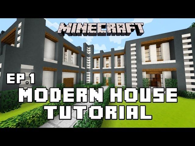 Minecraft Tutorial:  How To Build A Modern House    Ep1    (Layout And Design)