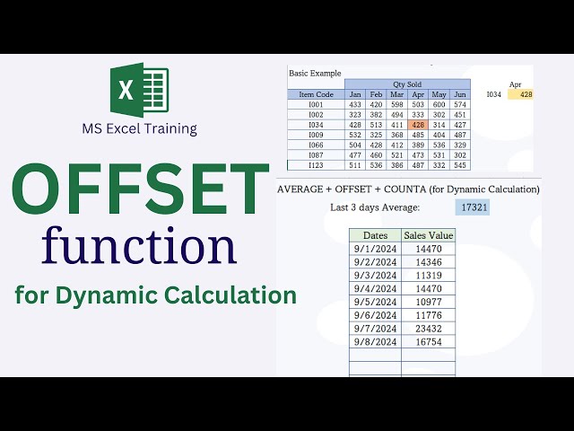 Offset Function in Excel