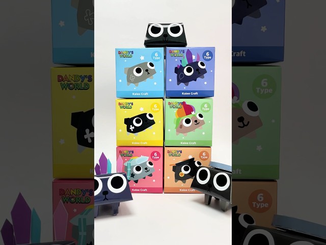 Dandy's World Pebble DIY 🐶🪨 This Pebble collection is SO CUTE 🩶 #dandysworld #papercraft #diy