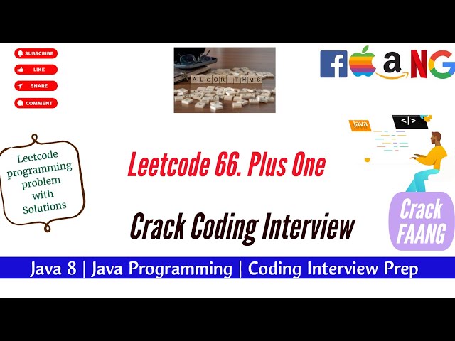 Plus One | Leetcode 66 question solution in Java | coding interview