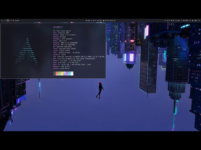 arch linux + hyprland rice setup