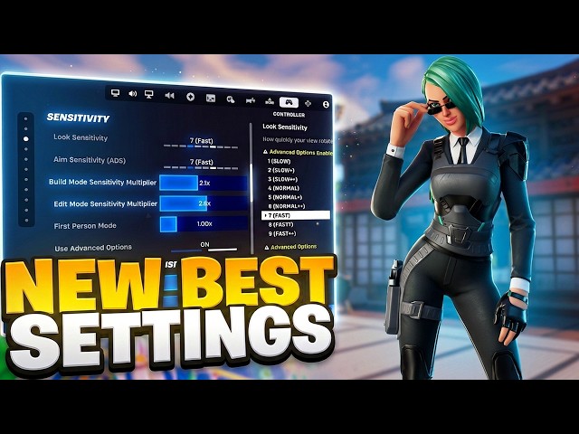 *NEW* BEST Controller SETTINGS For Fortnite Chapter 7 Season 4! (PS5/Xbox/PC)