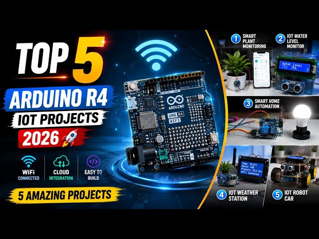 Top 5 Arduino UNO R4 WiFi IoT Projects in 2026 | Amazing Arduino Projects