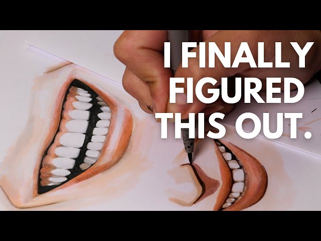 THE SECRET TO DRAWING SMILES (with TEETH)!
