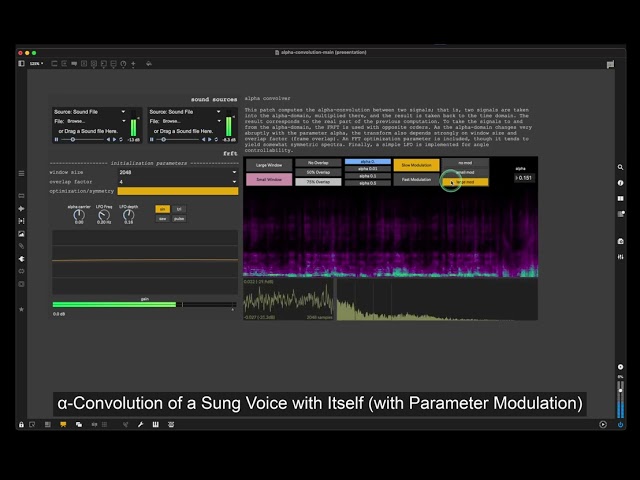 α-Convolution with Parameter Modulation (using the Real-Time FRFT)
