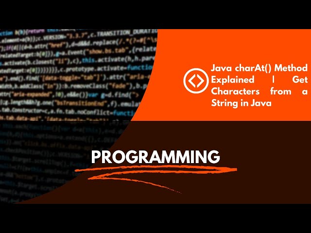 🚀 Java charAt() Method Explained | Get Characters from a String in Java 🚀