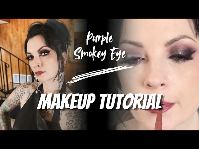 Purple and Silver Smokey Eye Makeup Tutorial by CHERRY DOLLFACE