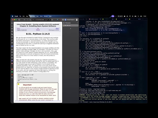 LFS Tutorial: Automake to Python on Apple Silicon