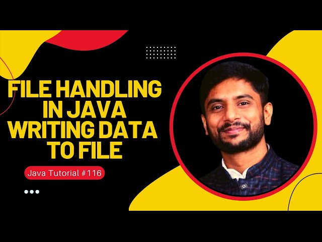 Java File Handling | Writing Data to File | In Hindi