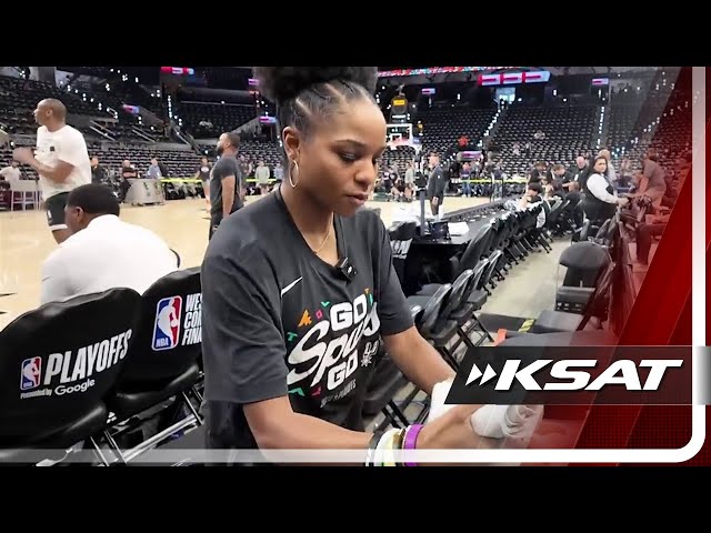 Harlem Globetrotter by day, Spurs team attendant by night: Meet Arysia "Ace" Porter
