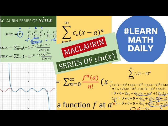 Maclaurin Series / Taylor Series  | Learn Math Daily | Calculus #rolandoasisten
