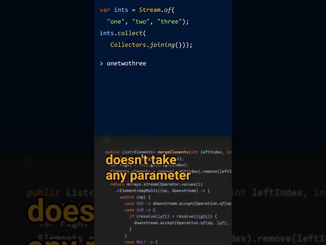 How can you join the elements of a Stream of Strings? - Cracking the Java Coding Interview