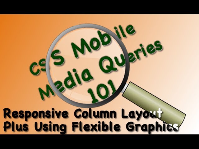 CSS Responsive  Multiple Column Flexible Layout Tutorial