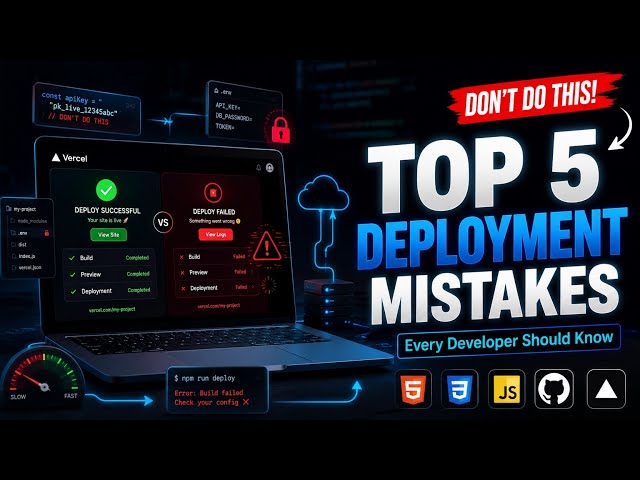 Top 5 Website Deployment Mistakes Every Developer Must Avoid (in English)