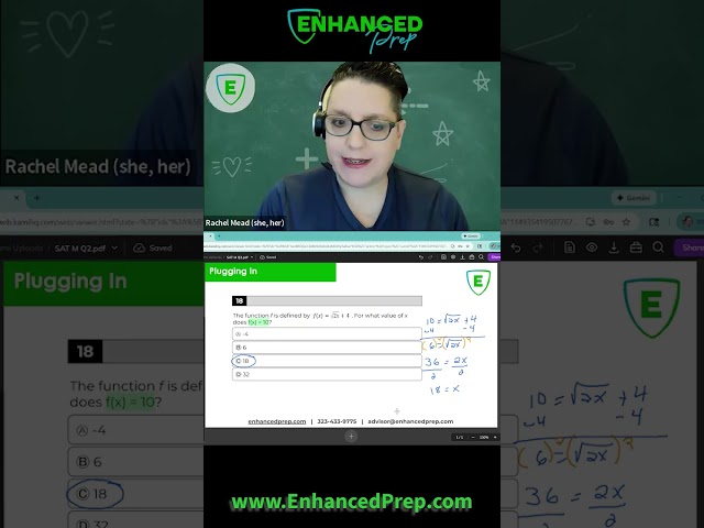 SAT Math Plugging In Strategy