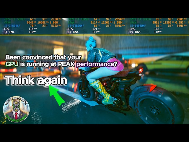 Upgrade...GPU : Overclock+Undervolt | RTX 4070 Ti Super Cyberpunk 2077