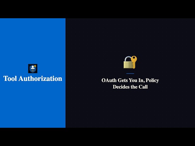 Tool Authorization — OAuth Gets You In, Policy Decides the Call | Identity Expert