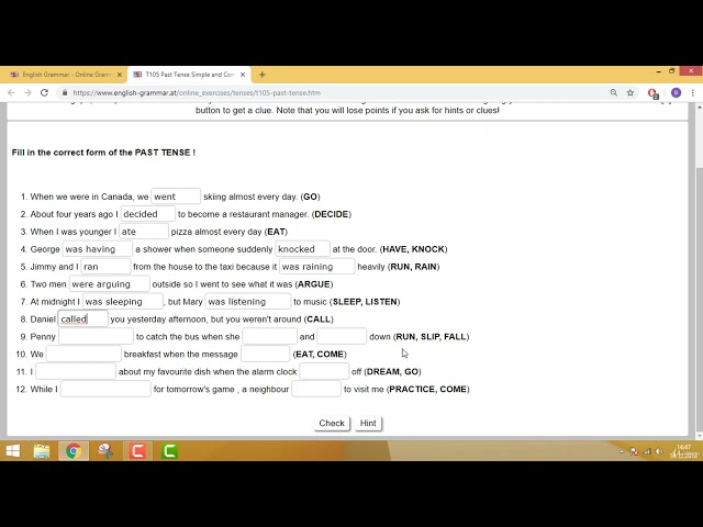 Bölüm 19 Şimdiki Zamanın Hikayesi Past Contunious Tense 135