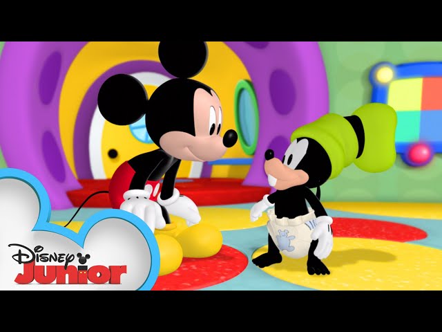 Goofy Turns into a Baby 👶🏼 | Mickey Mornings | Mickey Mouse Clubhouse | @disneyjr