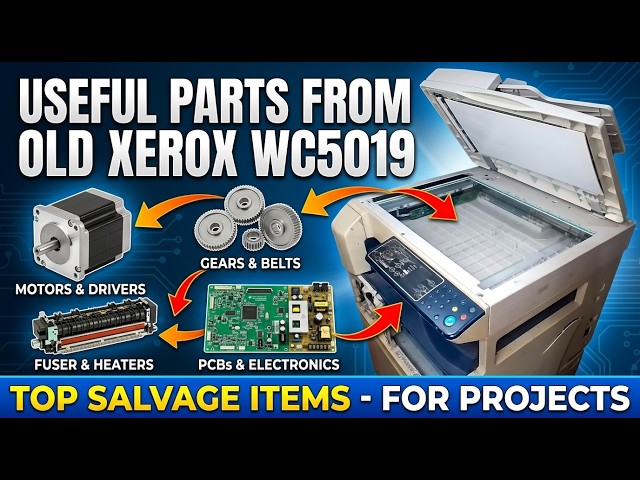 Useful Parts from Old Xerox WC5019 copier